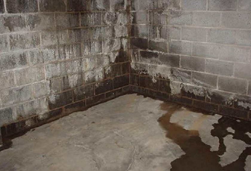 vochtige keldervloer